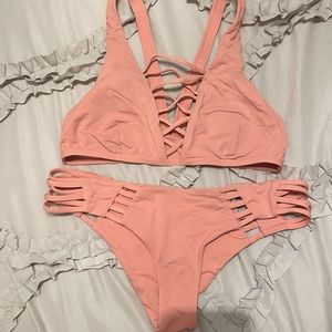 Pink rip curl bikini size M
